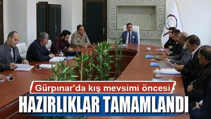 Gürpınar'da kış mevsimi öncesi hazırlık toplantısı