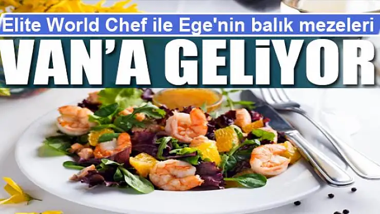 Elite World Chef ile Ege'nin balık mezeleri Van'a geliyor