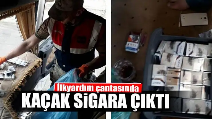 İlkyardım çantasında kaçak sigara çıktı