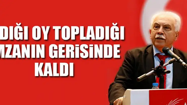 Aldığı oy topladığı imzanın gerisinde kaldı