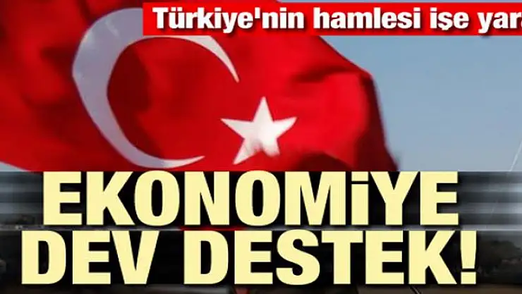 Türkiye'nin hamlesi işe yaradı! Ekonomiye dev destek