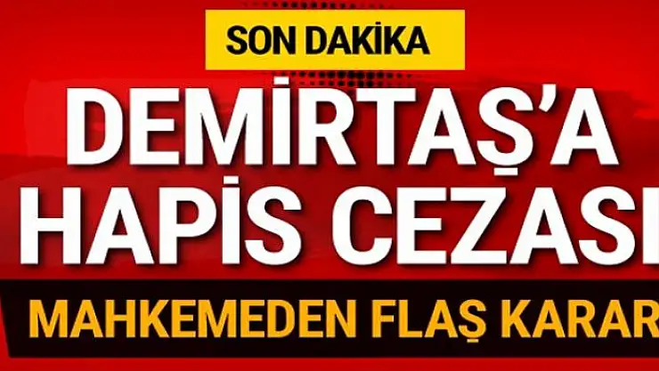 Selahattin Demirtaş hakkında hapis cezası!