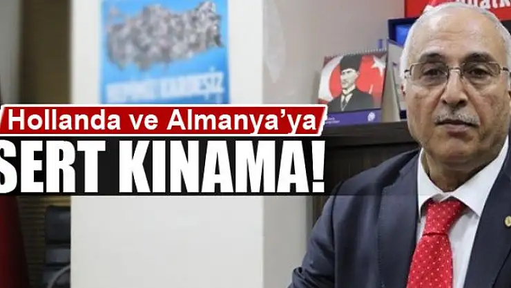 Başkan Karael'den Hollanda ve Almanya'ya kınama