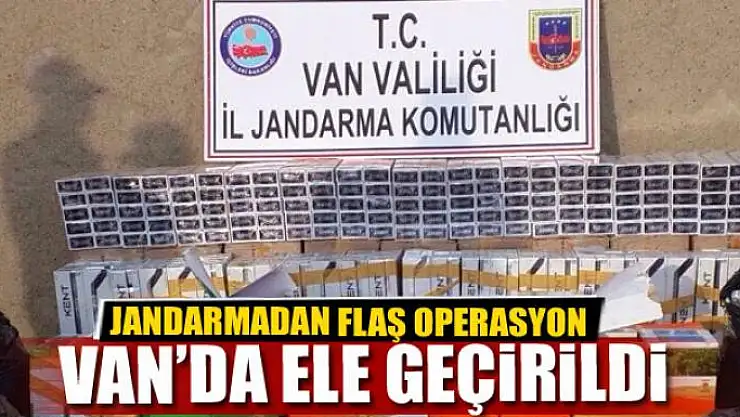 Van'da Kaçak Sigara Operasyonu