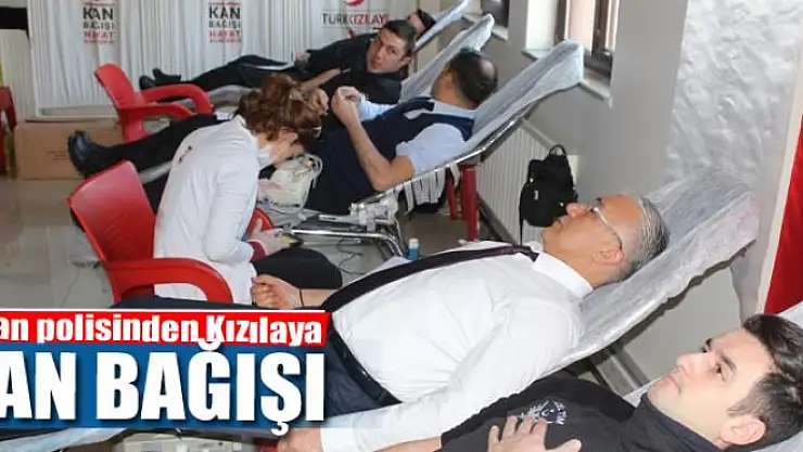 Van polisinden Kızılaya kan bağışı