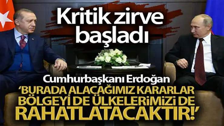 Cumhurbaşkanı Erdoğan, Rus mevkidaşı Putin ile görüştü
