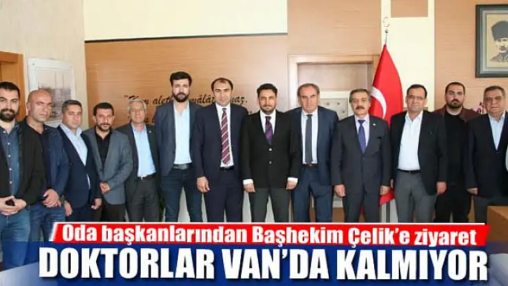 Oda başkanlarından Başhekim Çelik'e ziyaret 