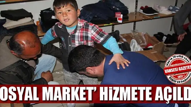 'SOSYAL MARKET' HİZMETE AÇILDI