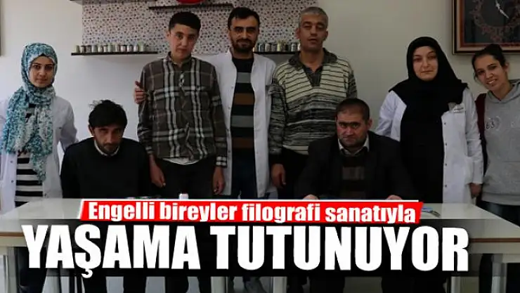 Engelli bireyler filografi sanatıyla yaşama tutunuyor