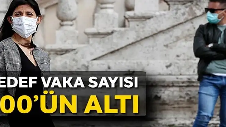 Hedef vaka sayısı günlük 500'ün altı