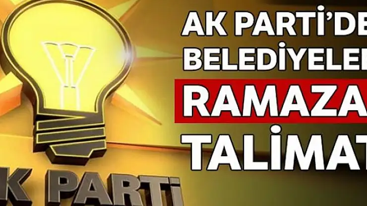AK Parti'den belediyelere: Ramazandan önce yardımları ulaştırın