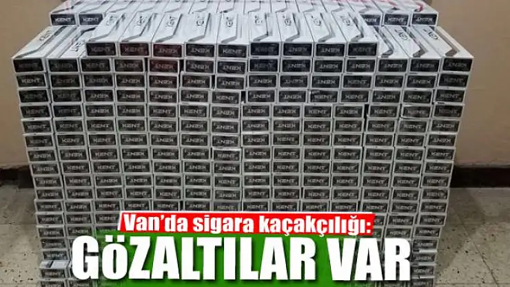 Van'da sigara kaçakçılığı: 16 gözaltı