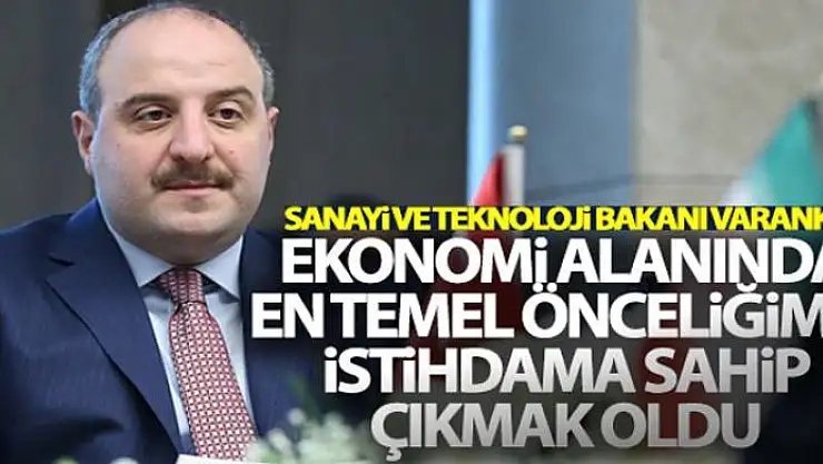 Bakan Varank: 'TSE ile birlikte sanayi tesislerinde alınması gereken önlemlerle ilgili kılavuz hazırladık'