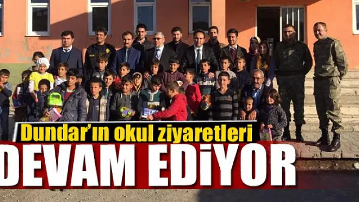 Kaymakam Dundar'ın okul ziyaretleri