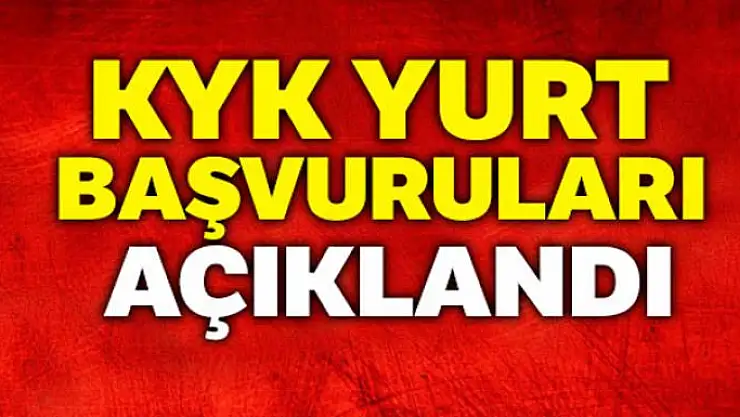 2019-2020 KYK yurt başvuruları açıklandı