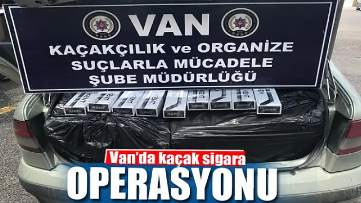  Van'da kaçak sigara operasyonu 