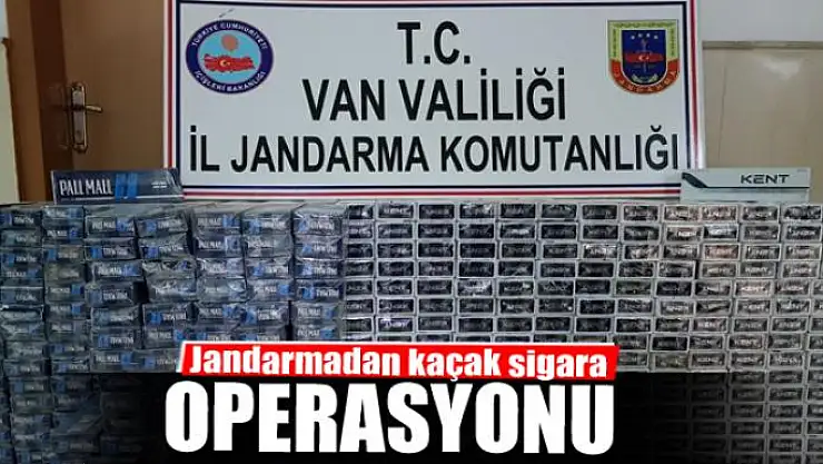 Jandarmadan kaçak sigara operasyonu