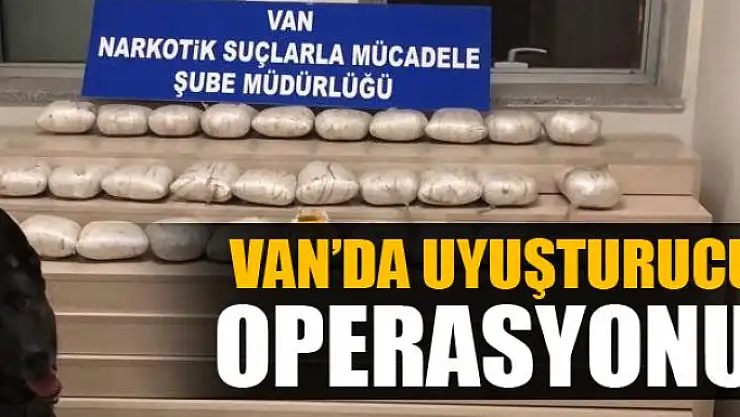 Van'da uyuşturucu operasyonu 