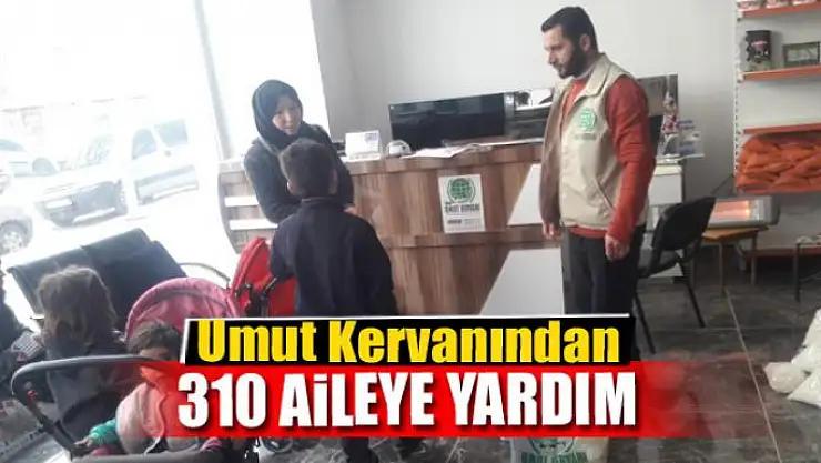 Umut Kervanından 310 aileye yardım
