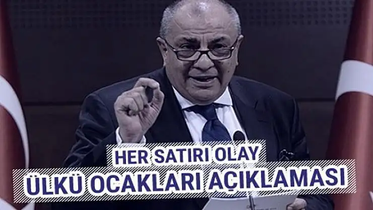 Tuğrul Türkeş'ten her satırı olay Ülkü Ocakları açıklaması