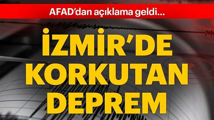 İzmir'de 4.4 büyüklüğünde deprem
