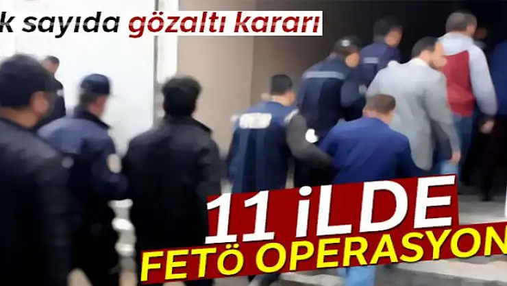 Konya merkezli 11 ilde FETÖ operasyonu: 16 gözaltı kararı