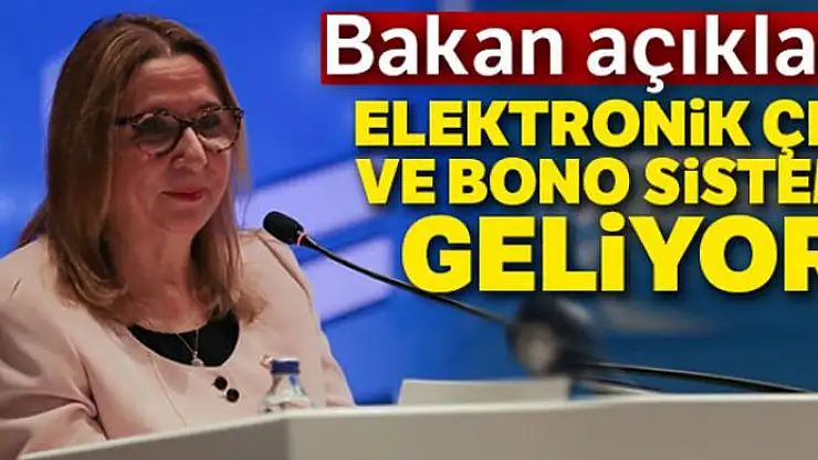 Bakan Pekcan: 'Elektronik çek ve bono sistemini en kısa zamanda işleme alacağız'