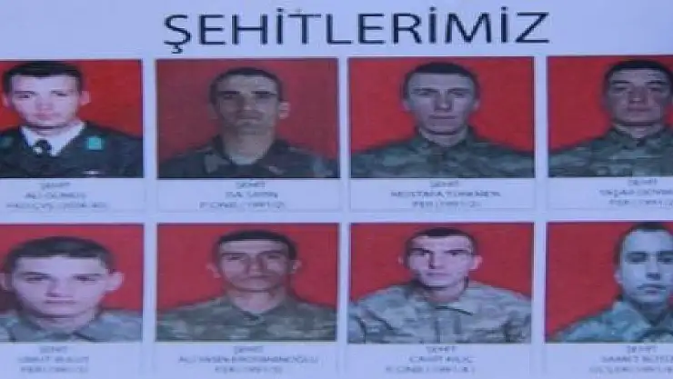 ŞEHİTLERE SON VEDA