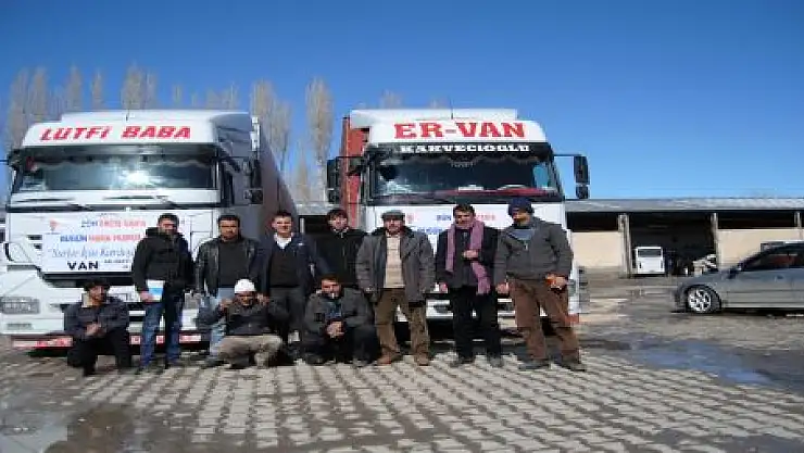 YARDIM TIR'LARI SURİYE YOLUNDA