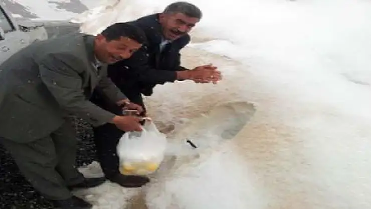 KARAPET GEÇİDİ'NDE KAR MANZARALARI