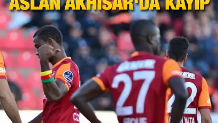 Galatasaray Akhisar deplasmanından üzgün ayrıldı