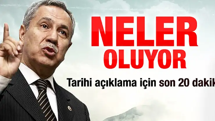 Bülent Arınç operasyonla ilgili açıklama yapacak