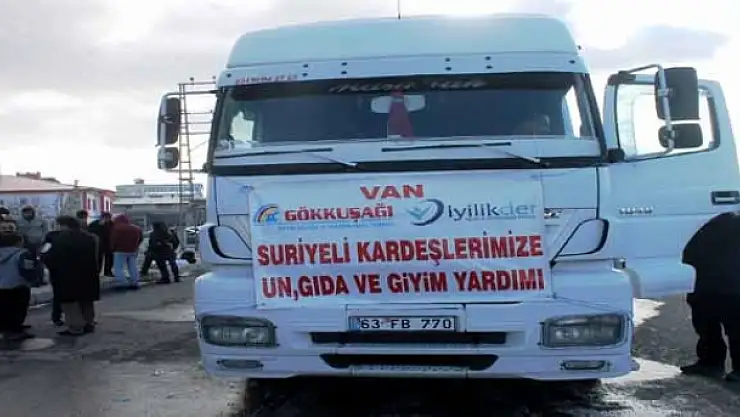 VAN'DAN SURİYEYE YARDIM ELİ