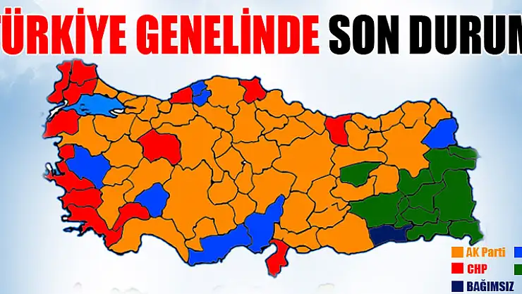 Resmi olmayan sonuçlara göre 2014 Yerel Seçim sonuçları