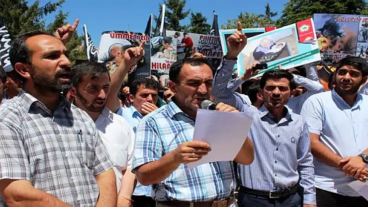 Van'da İsrail Protestosu