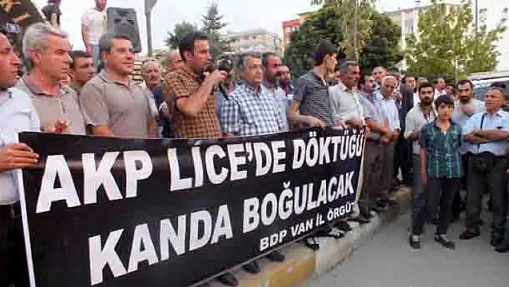 Lice'de Yaşanan Olaylar Protesto Edildi
