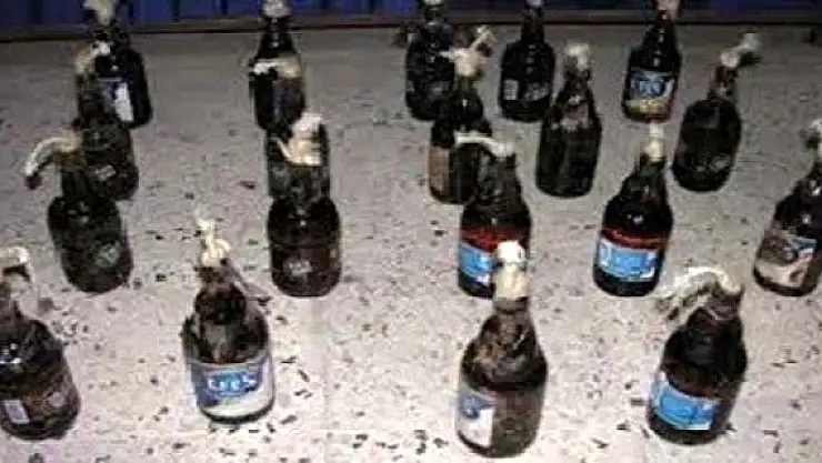 48 Adet Kullanıma Hazır Molotofkokteyli Ele Geçirildi
