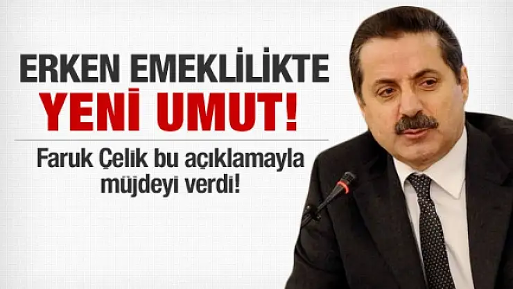 Yaşa  Takılanlara Erken Emeklilik Müjdesi