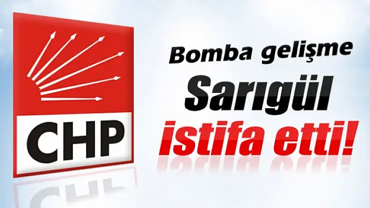  Sarıgül istifa etti!