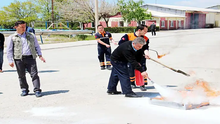 AFADdan Şeker Fabrikasına Afet Eğitimi Verildi