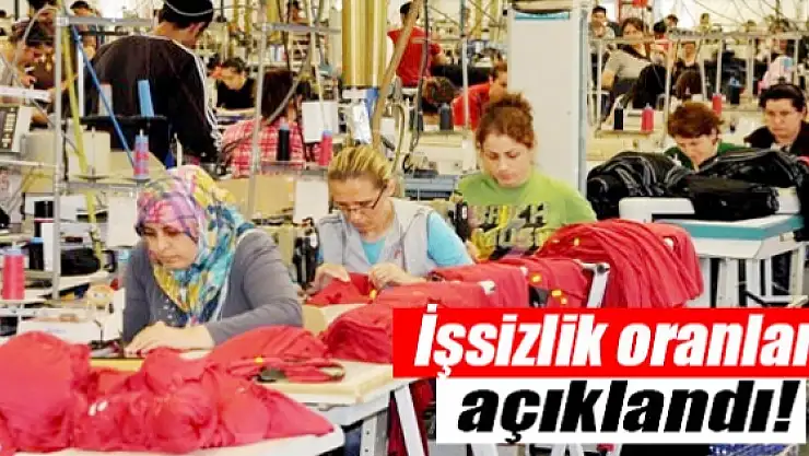İşsizlik oranı açıklandı