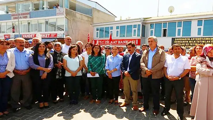 Eş Başkan Çetinin Gözaltına Alınması Protesto Edildi