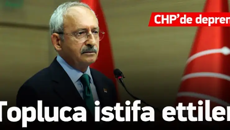 Topluca CHP'den istifa ettiler
