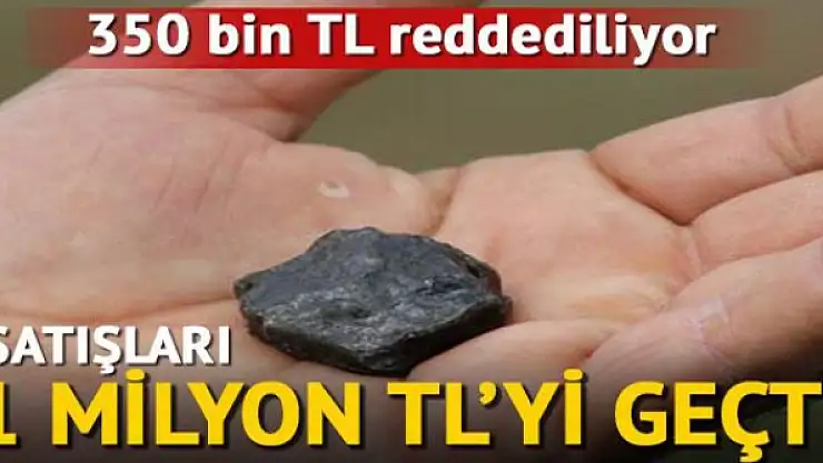 Sarıçiçek Köyü'nün meteor cirosu 1 milyon lirayı geçti