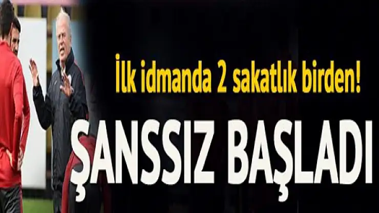 Mustafa Denizli'nin ilk idmanında iki sakatlık birden
