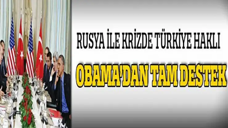 Obamadan tam destek
