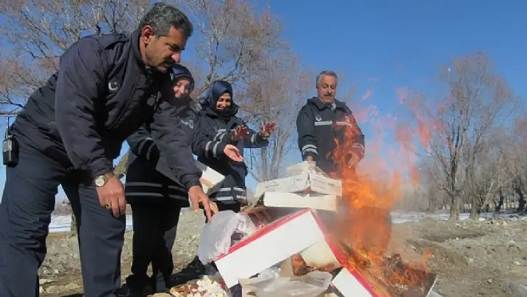 Erciş Belediyesinden Gıda İmhası
