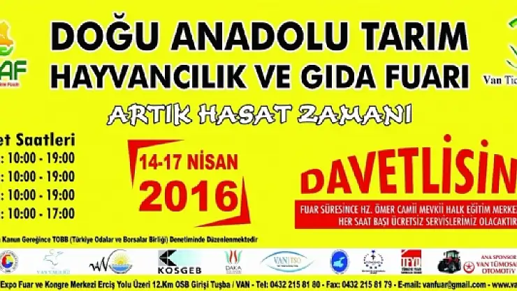 Van DATAF Fuarına Hazır