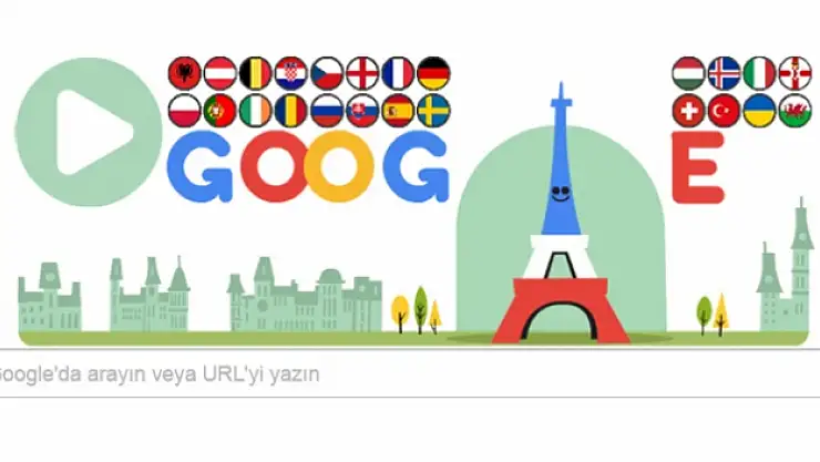 Google'dan Euro 2016 'Doodle'ı