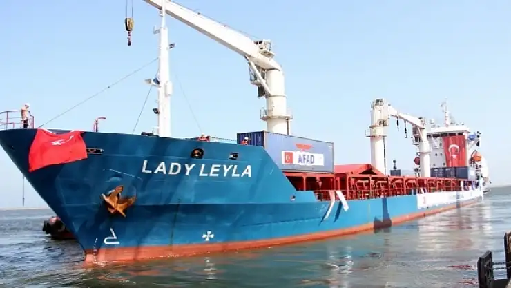 Gazze'ye yardım götüren gemi İsrail'e ulaştı